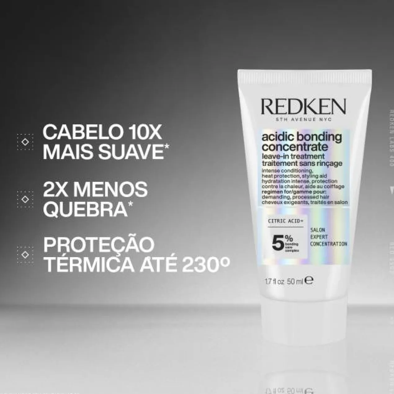 Acidic Bonding Concentrate Leave-In Treatment para Cabelos Danificados