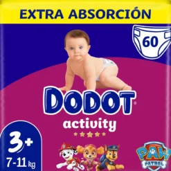 Activity Fraldas de 7 a 11 kg tamanho 3+ Extra absorção