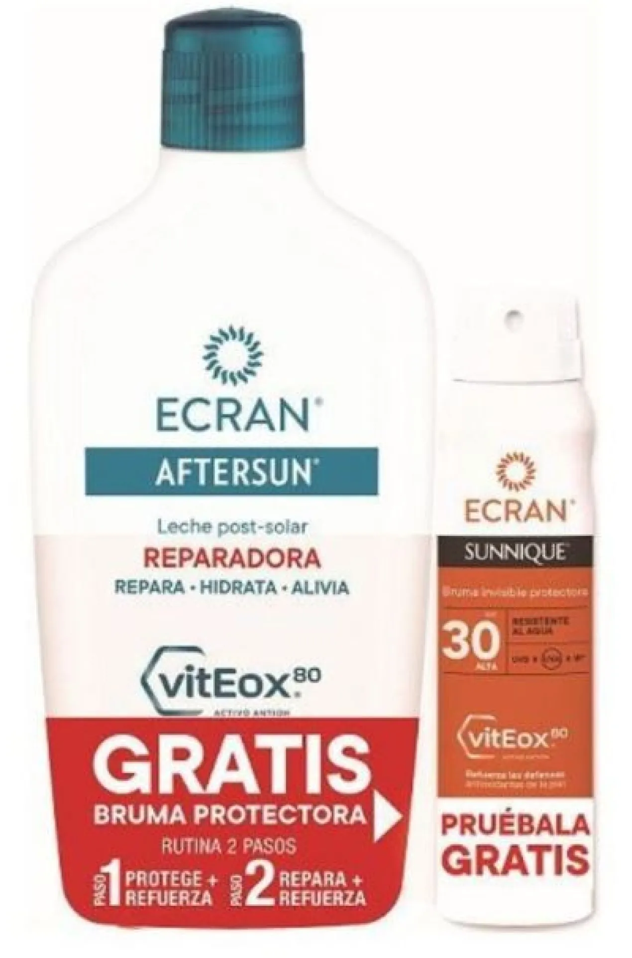 Aftersun Pack Leite Pós-Solar Reparador + Bruma Spray Sunnique SPF 30