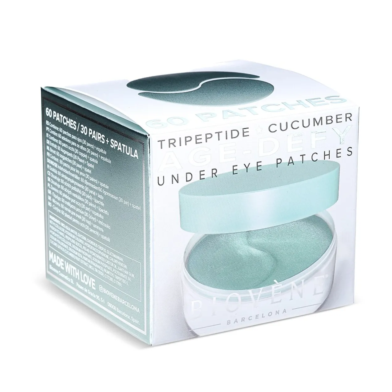 Age-Defy Patches para Olhos de Hidrogel com Tripéptidos + Pepino