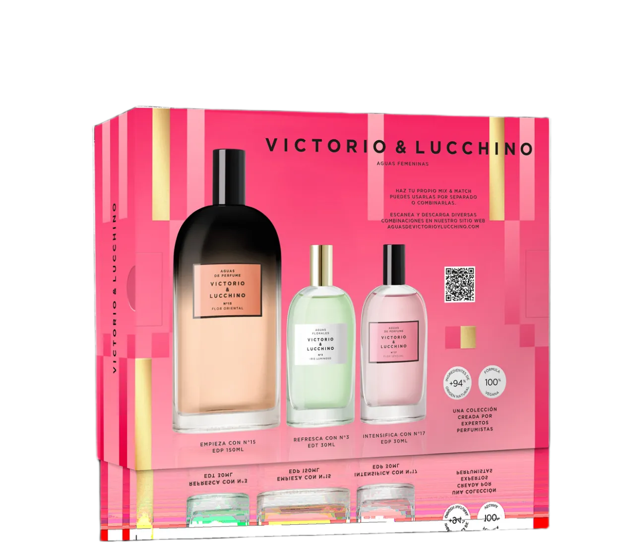 Aguas Femeninas EDP Nº15 + EDT Nº3 + EDP Nº17 Estojo de oferta