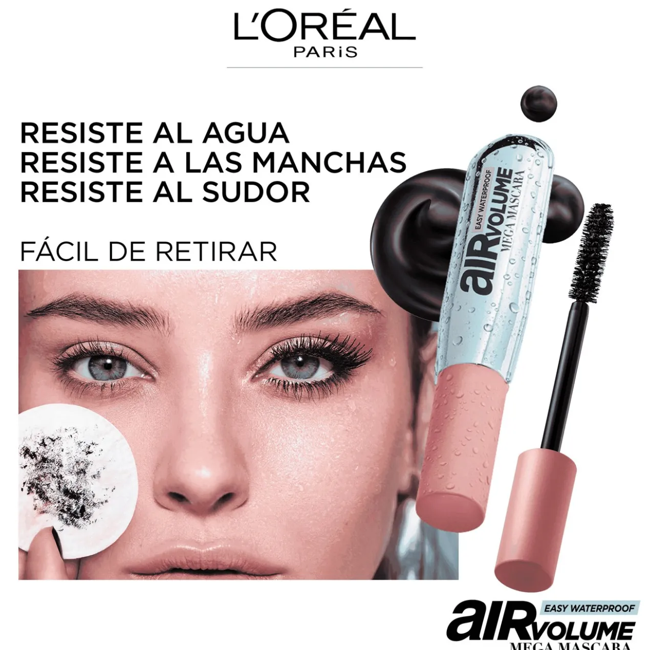 Air Volume Mega Máscara de Pestanas Waterproof