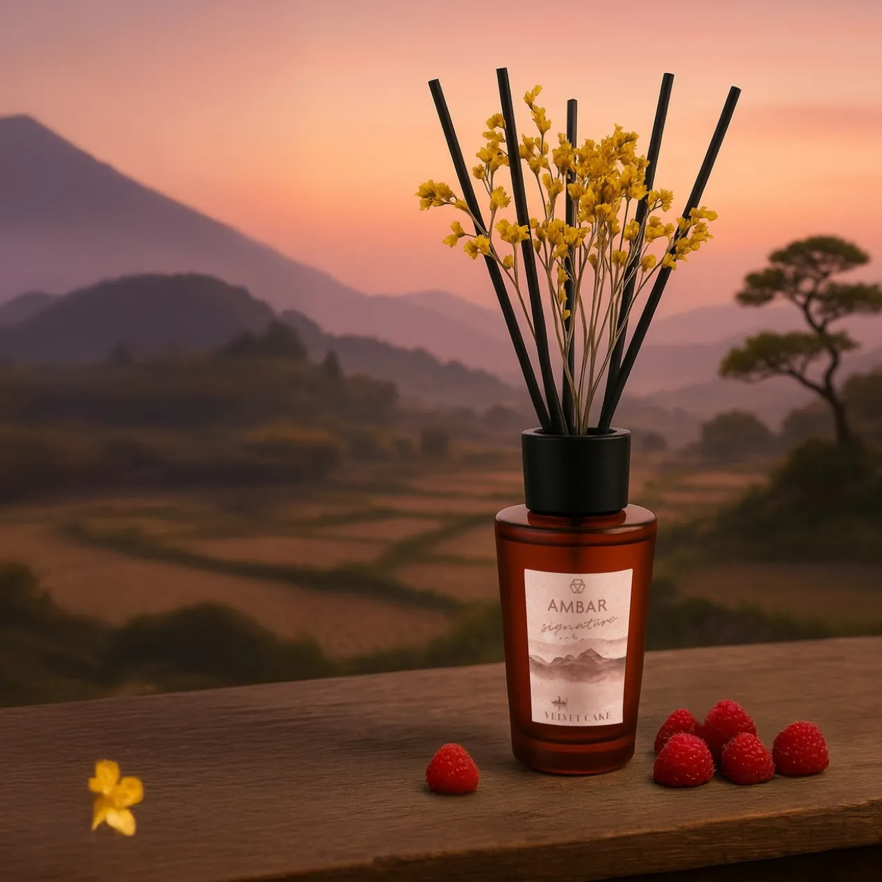 Ambientador Stick Perfumado Premium Frutos Vermelhos e Baunilha