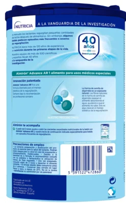 AR 1 Leite para Lactentes Anti-regurgitação