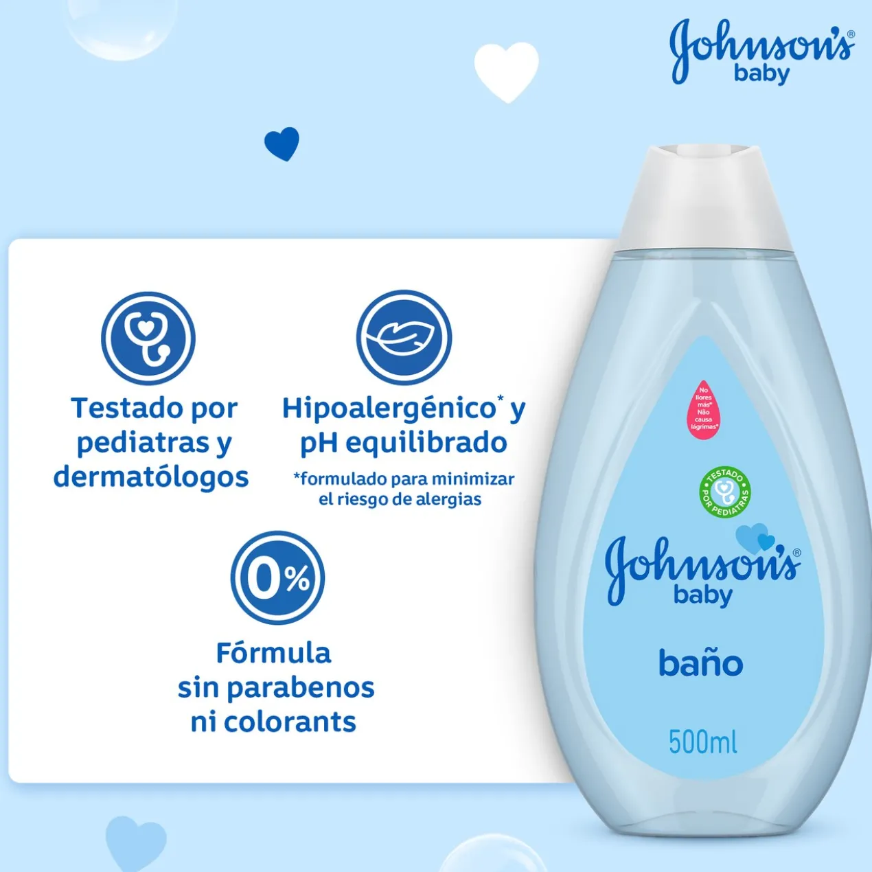 Baby Gel de Banho Azul com Bolhinhas