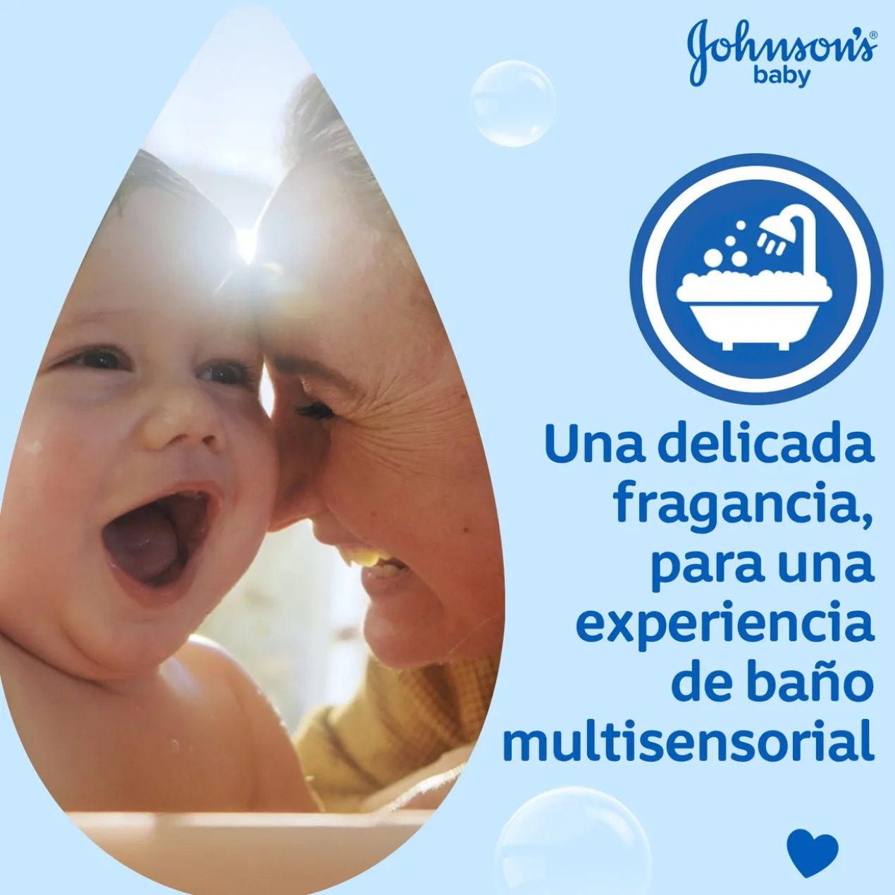 Baby Gel de Banho Azul com Bolhinhas