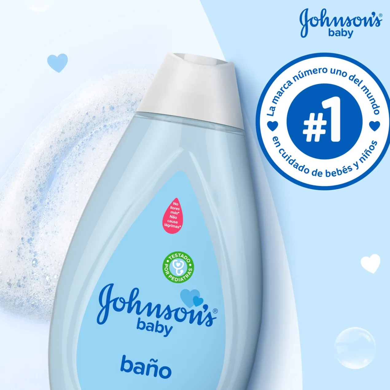 Baby Gel de Banho Azul com Bolhinhas