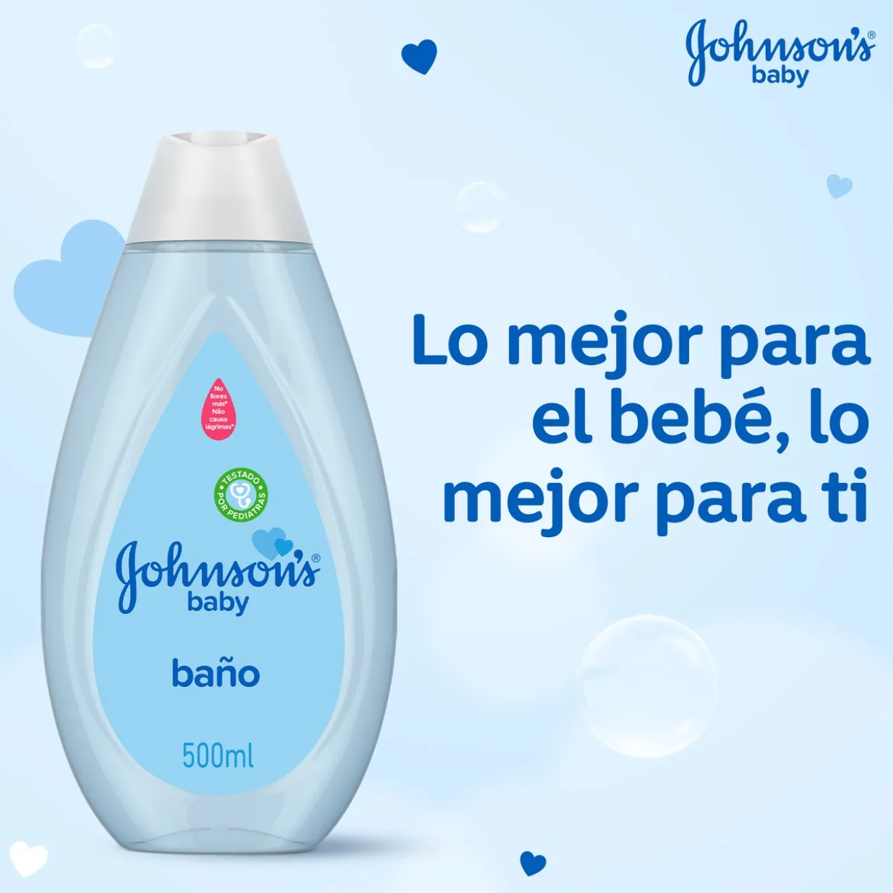 Baby Gel de Banho Azul com Bolhinhas