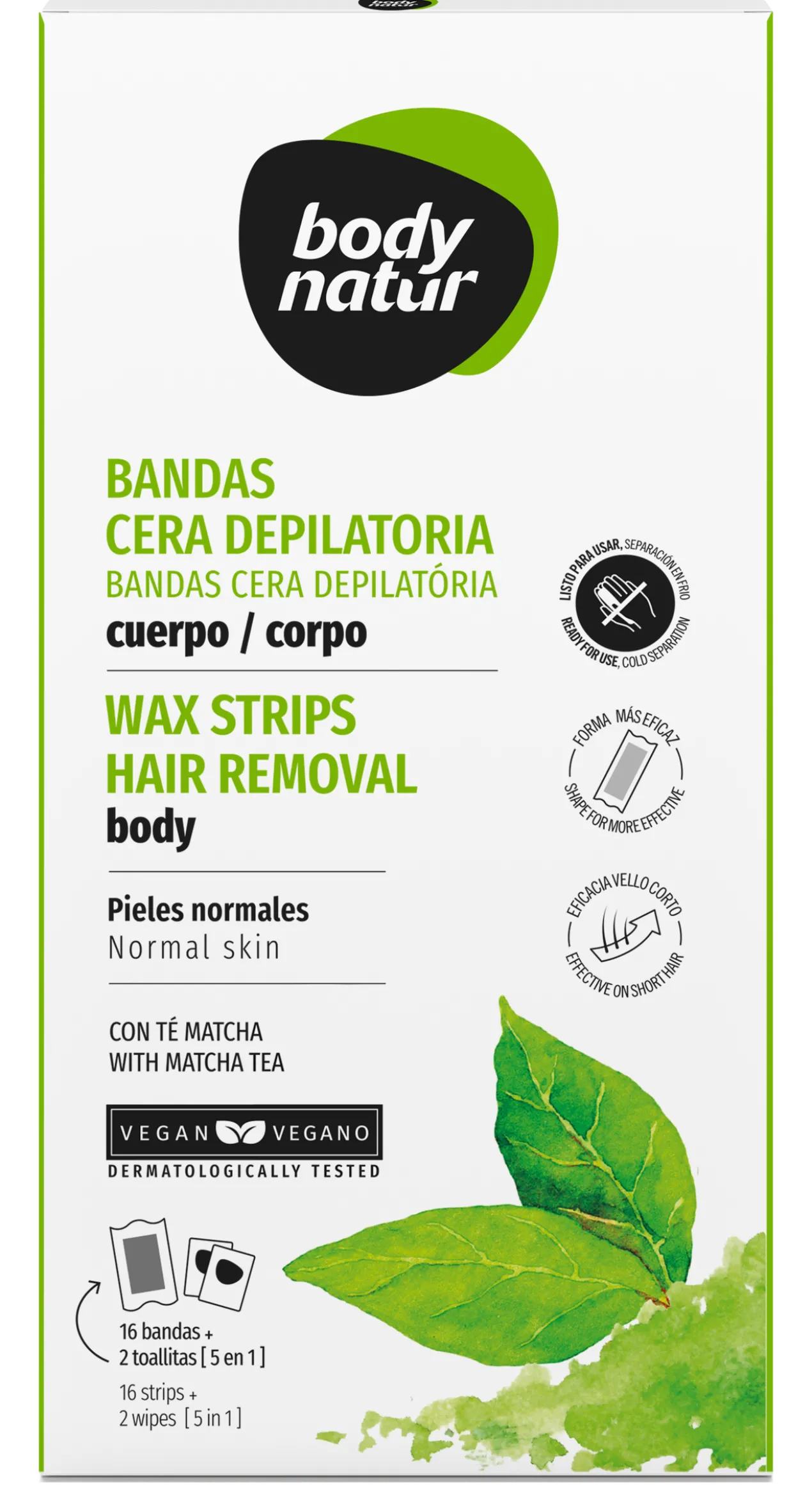 Banda Depilatória Corporal Chá Matcha