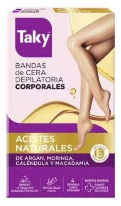 Bandas Depilatórias Corporais Óleos Naturais