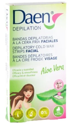 Bandas Depilatórias Faciais com Aloe Vera