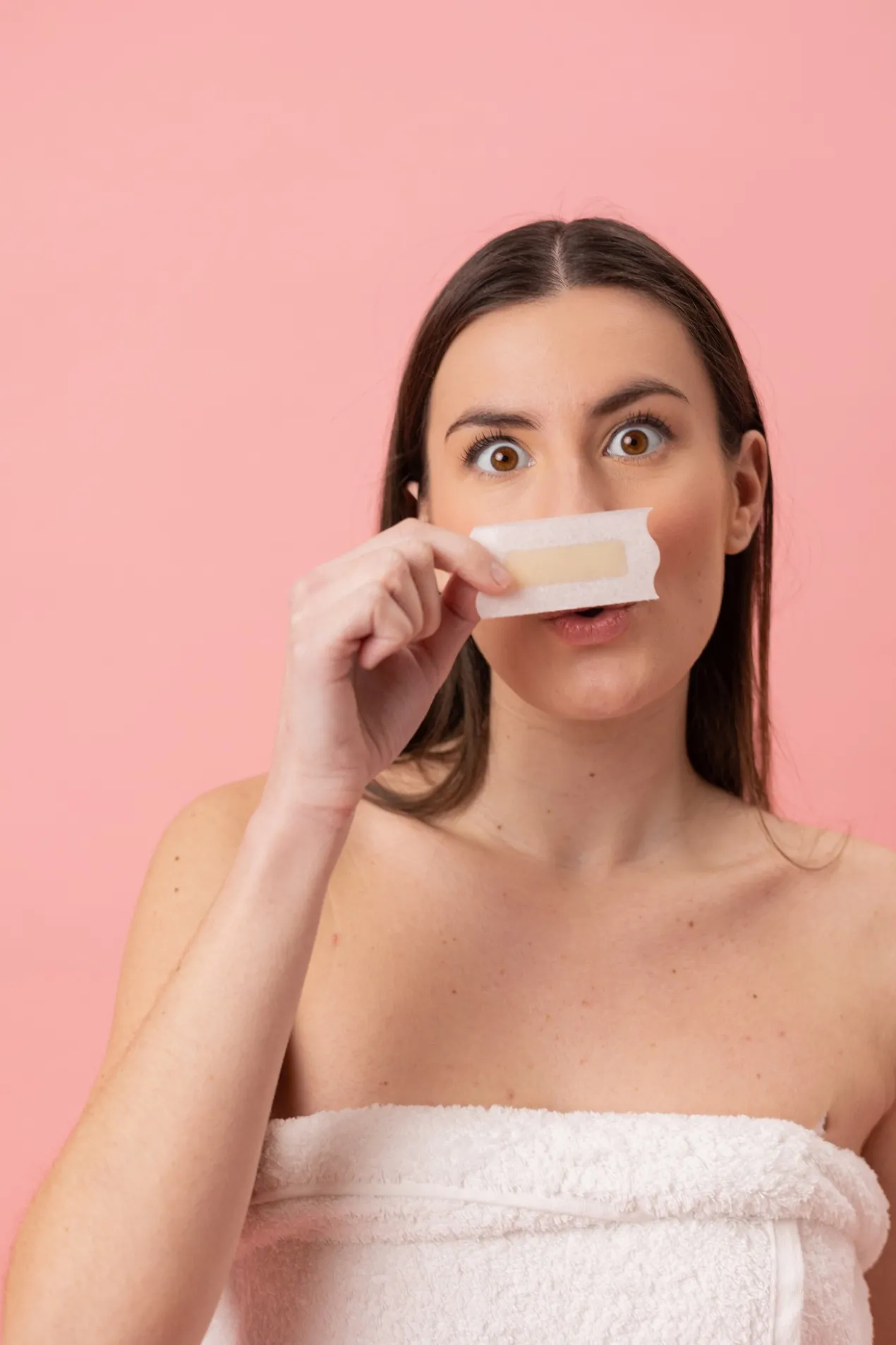 Bandas Depilatórias para o Rosto de Peles Sensíveis