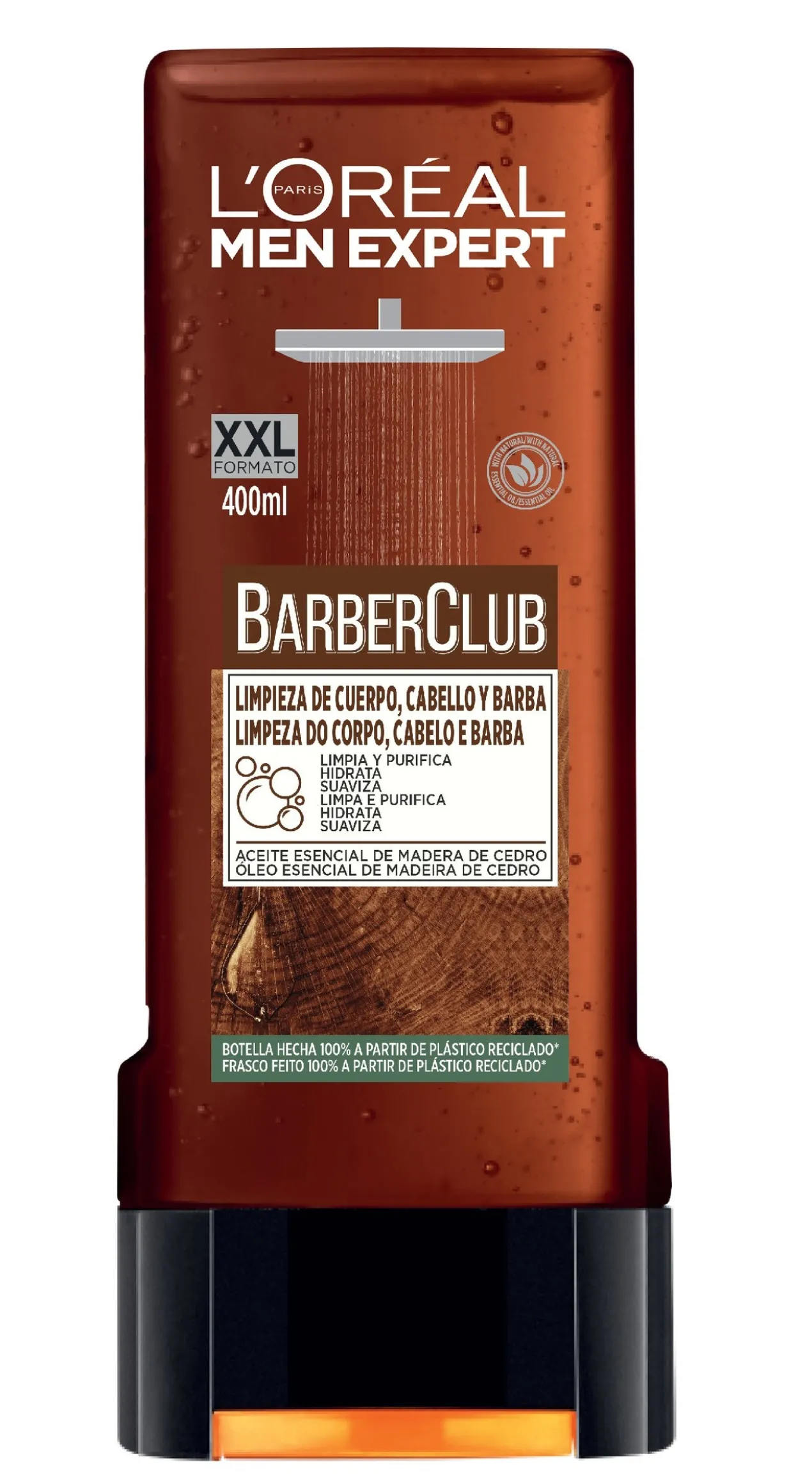 Barber Club Gel de Duche para Barba, Corpo e Cabelo