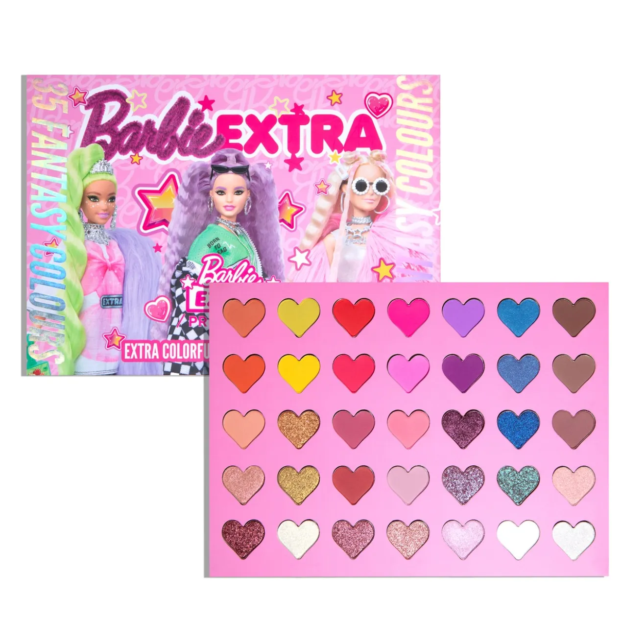 Barbie Extra Colorful Eyeshadow Palette Paleta de Sombras