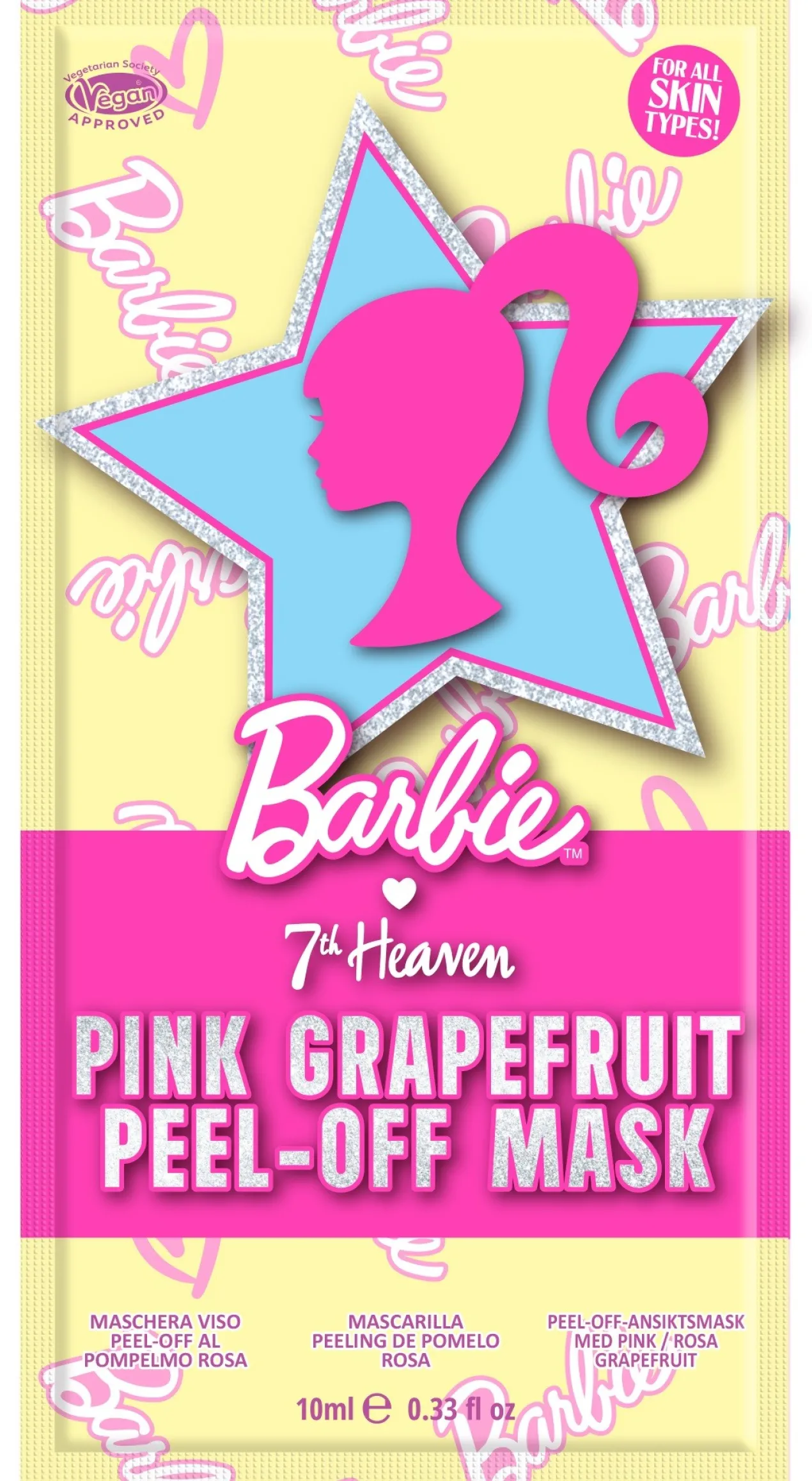 Barbie Máscara Peel-Off de Toranja Rosa