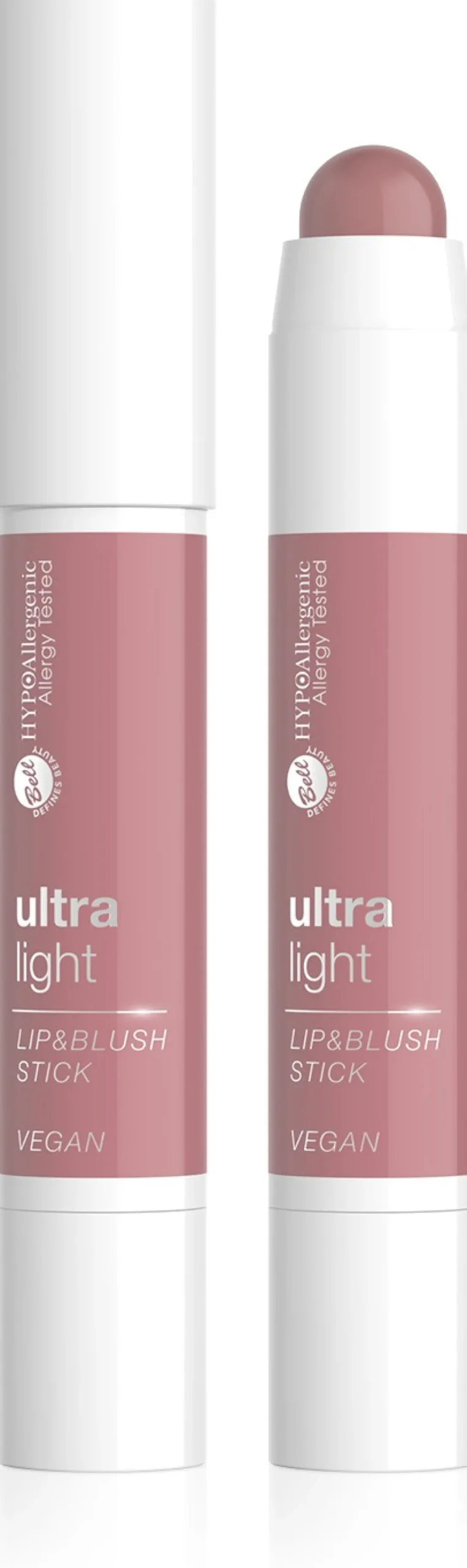 Batom e Blush em Stick Ultra Light
