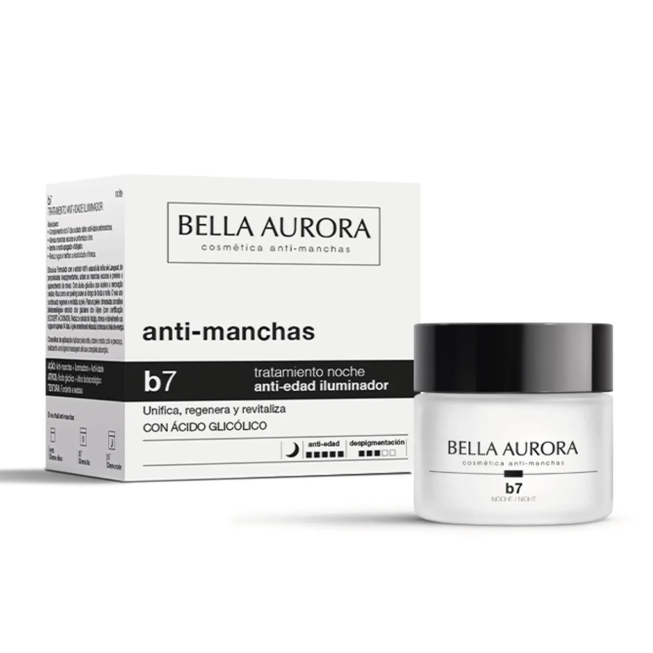 B7 Creme Antimanchas Tratamento Noite Anti-idade Iluminador