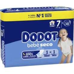 Bebé Seco Tamanho 7 Fraldas para Bebés 15kg+