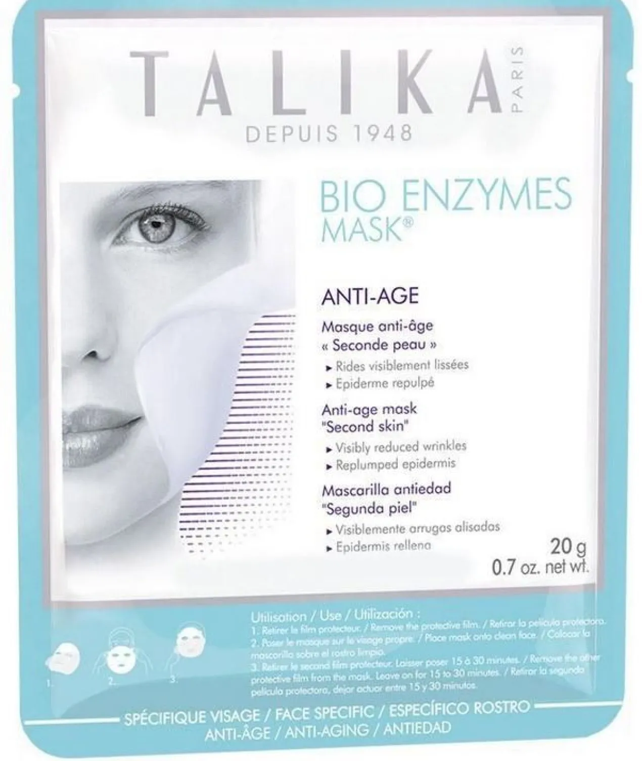 Bio Enzymes Máscara Facial Antienvelhecimento