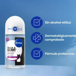 Black & White Authentic Roll-on Desodorizante Para Mulher
