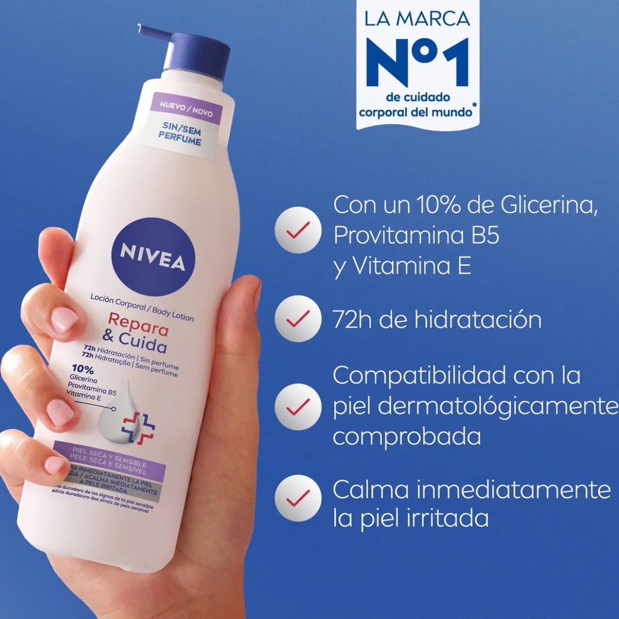 Body Milk Repara & Cuida Loção Corporal Hidratante