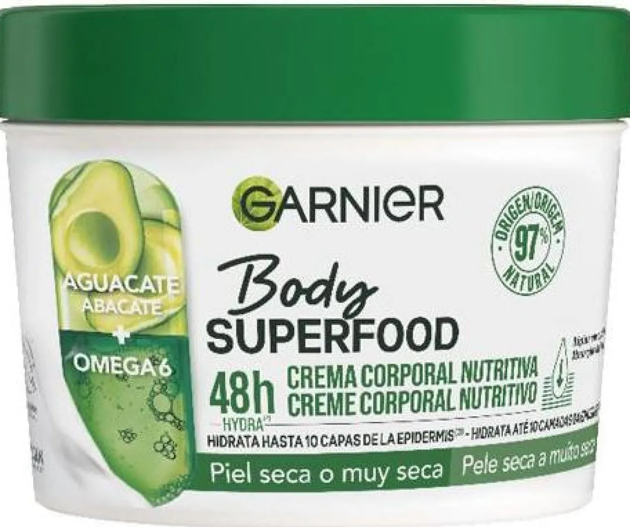 Body Superfood Creme Corporal Nutritivo com Abacate e Ómega 6