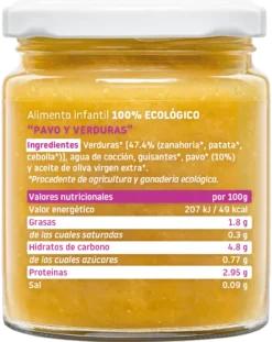 Boião de Legumes e Peru Ecológico