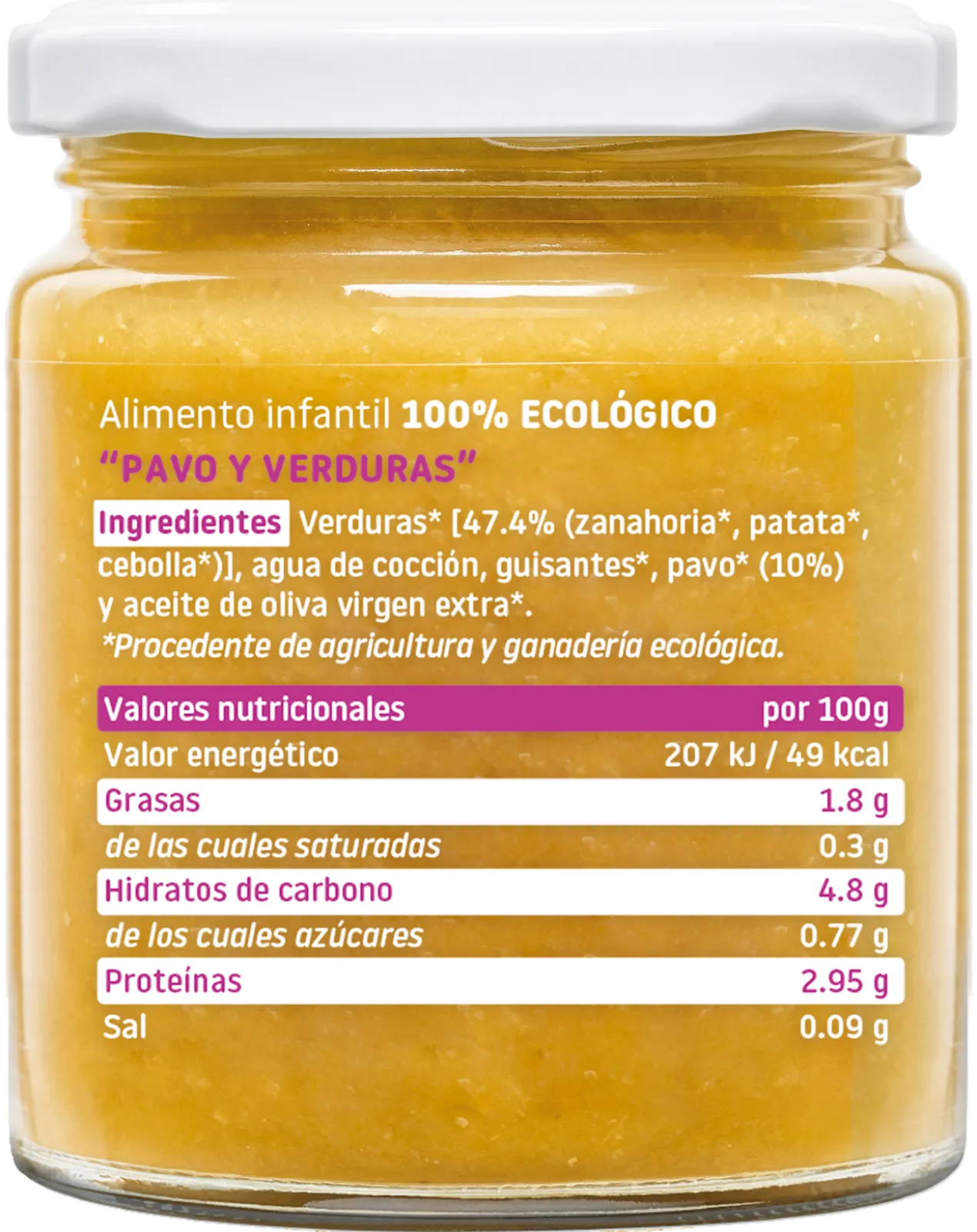 Boião de Legumes e Peru Ecológico