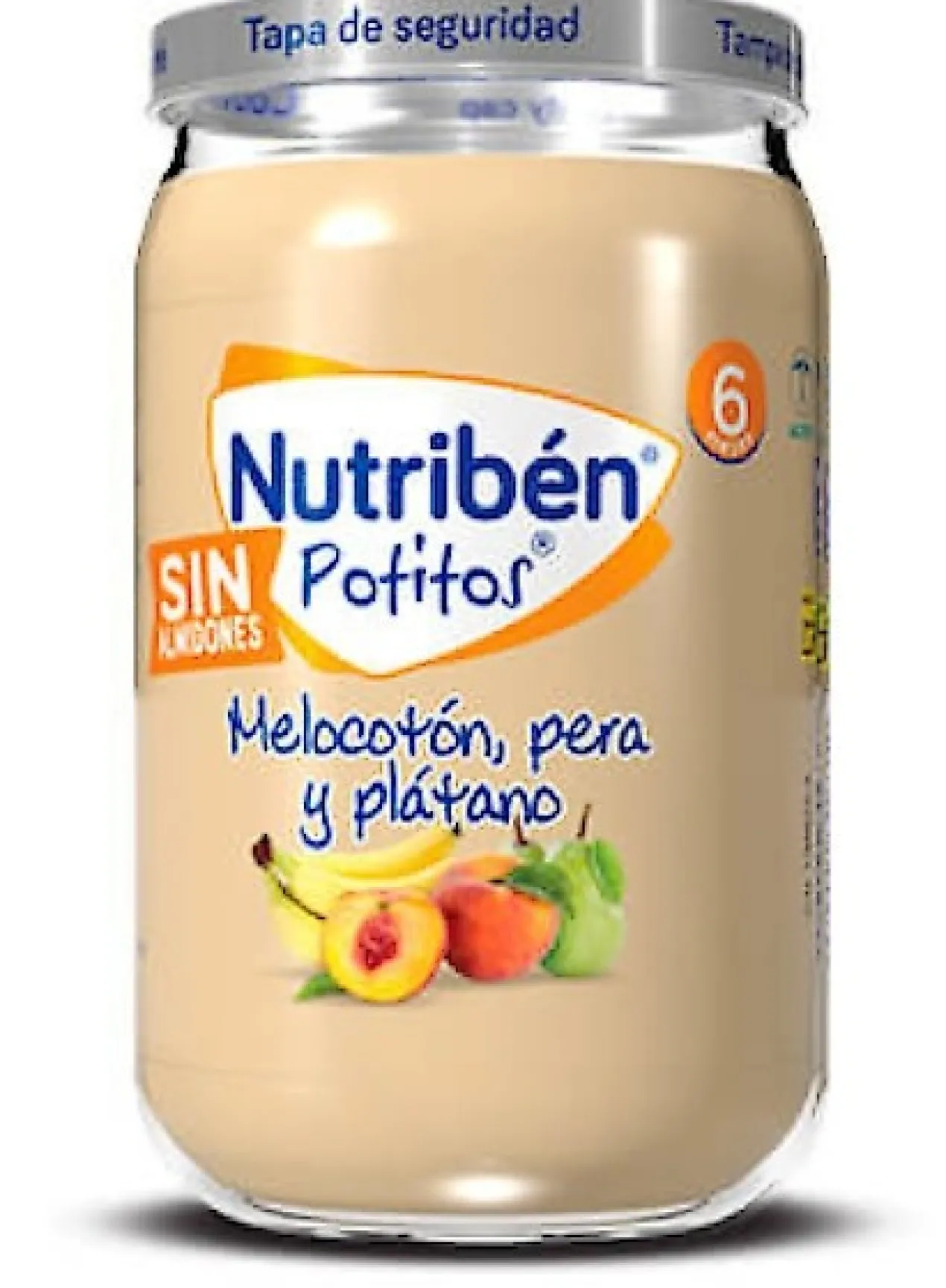 Boião de Pêssego, Pera e Banana