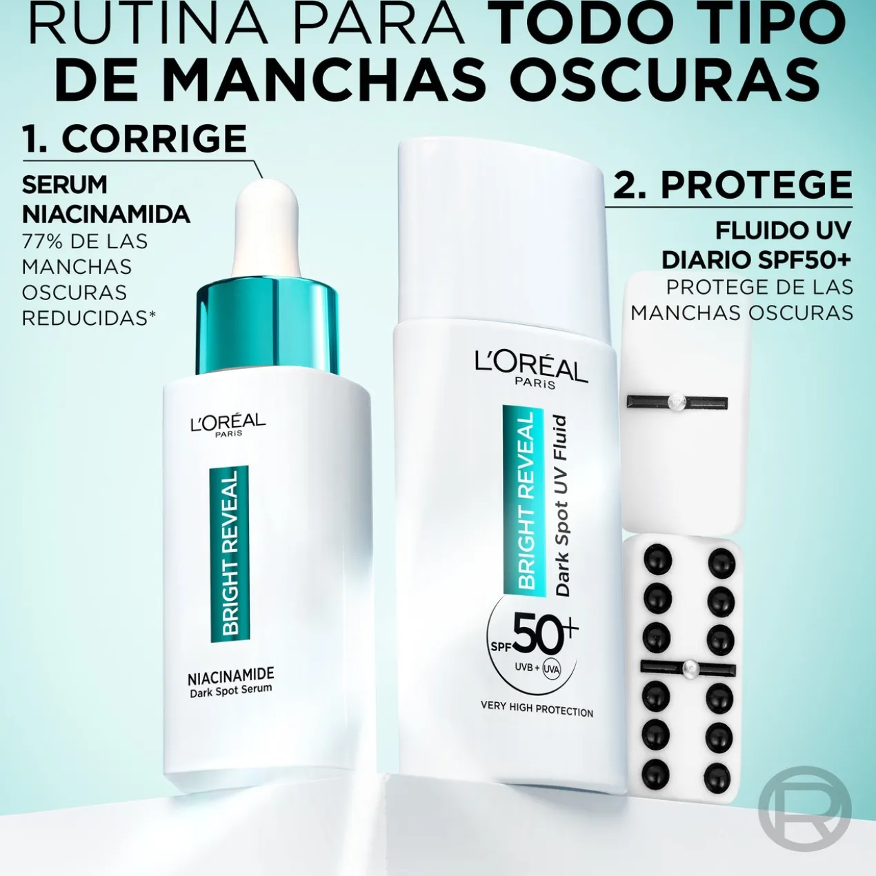 Bright Reveal Fluido Hidratante Anti-Manchas com Niacinamide SPF50+