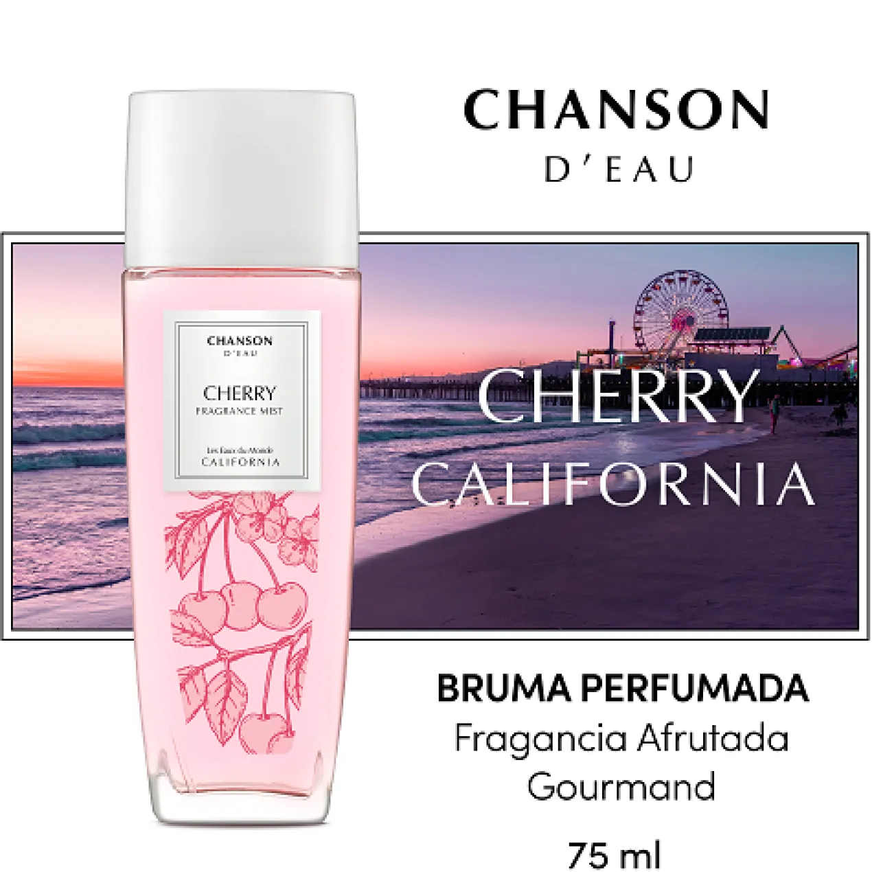 Bruma Perfumada Cereja Les Eaux Du Monde,