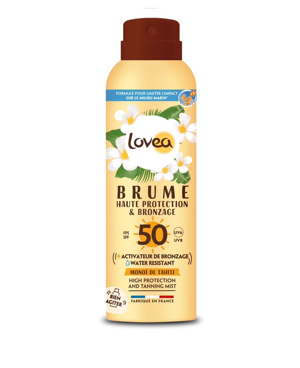 Bruma Proteção Alta e Bronzeado com Monoï SPF 50