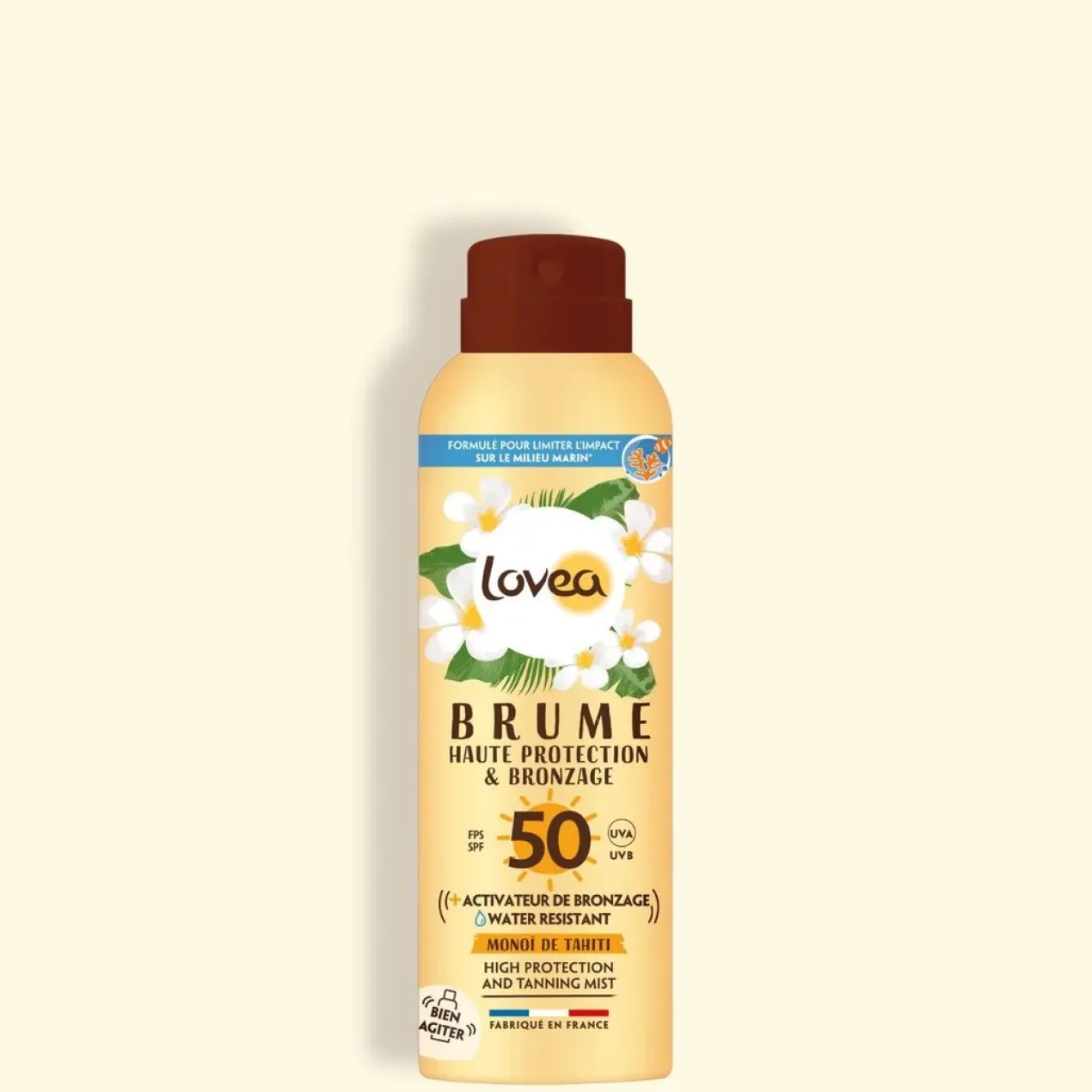 Bruma Proteção Alta e Bronzeado com Monoï SPF 50