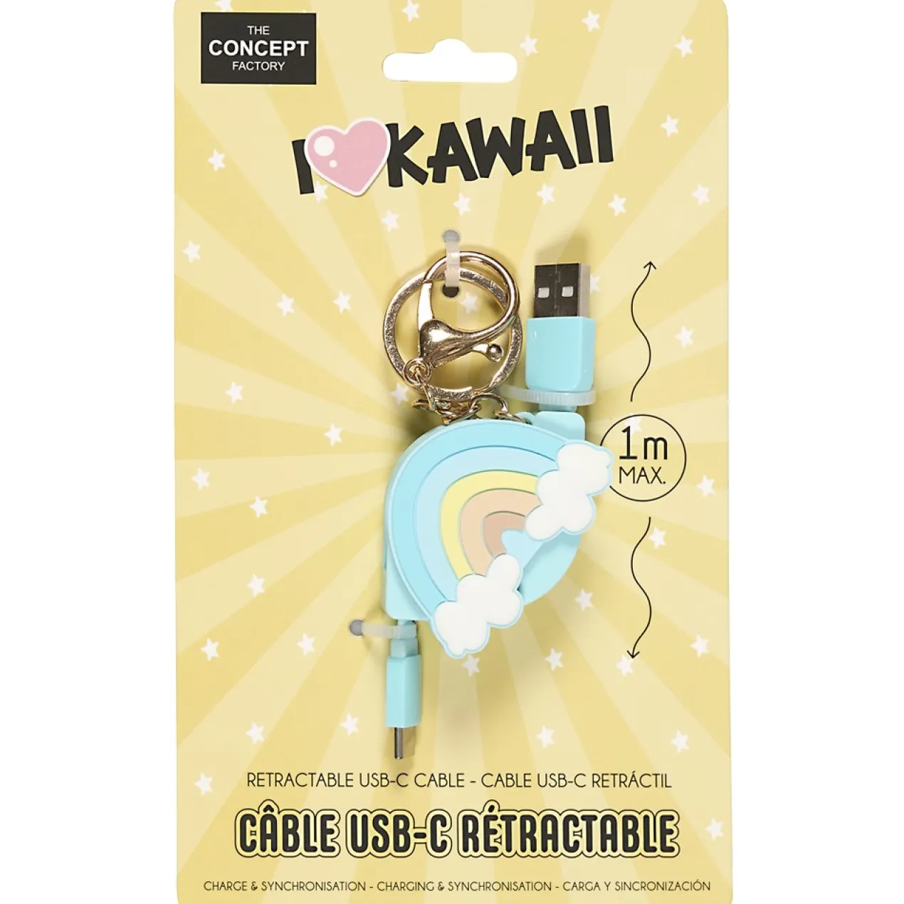 Cabo Retrátil USB Tipo C