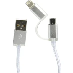 Cabo USB 2em1 Micro USB