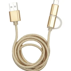 Cabo USB 2em1 Micro USB