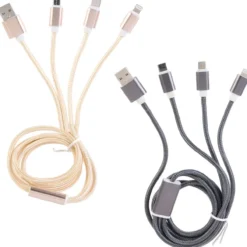 Cabo USB 3 em 1 MICRO USB-T C