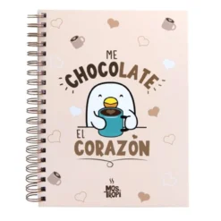 Caderno A4 "Me chocolate el corazón"