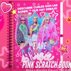 Caderno Barbie Magic Pink Scratch Book