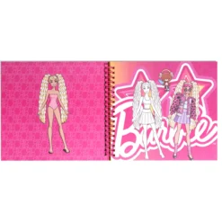 Caderno Barbie Notebook Stickers Paper Doll
