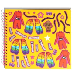 Caderno Barbie Notebook Stickers Paper Doll