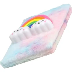 Caderno de Peluche Arco-Íris