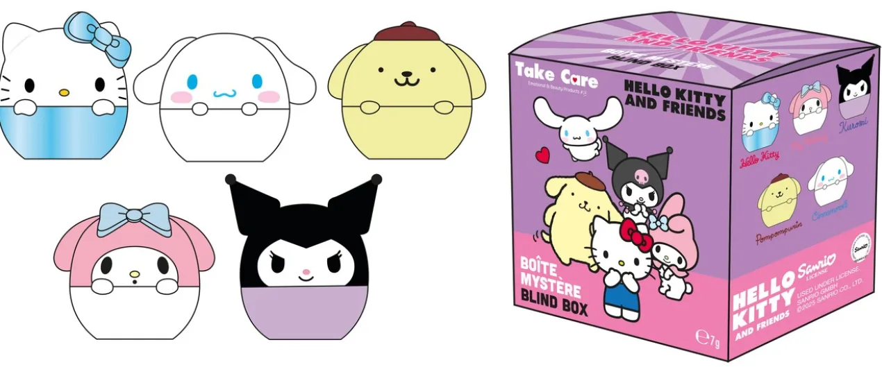 Caixa Mistério Hello Kitty & Friends Bálsamo Labial