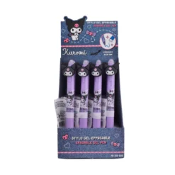 Caneta Azul Stylo Gel Apagável Kuromi