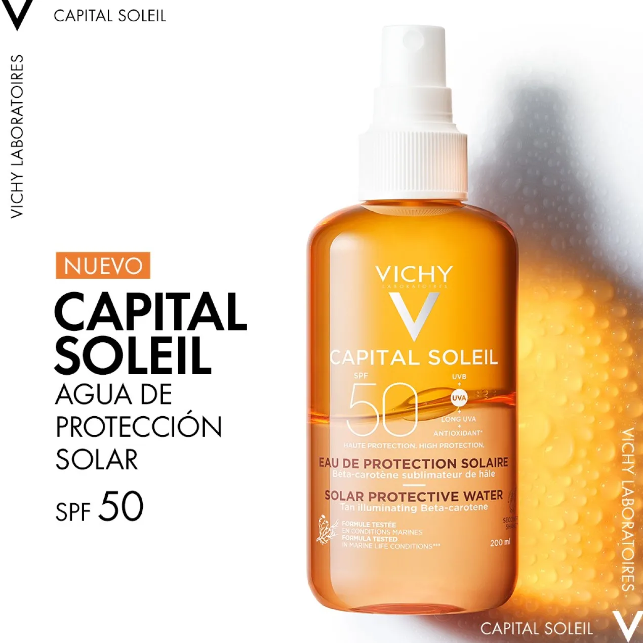 Capital Soleil Água de Proteção Solar SPF50