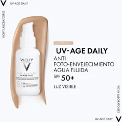 Capital Soleil Uv Age Daily SPF50+ Protetor Solar com Cor