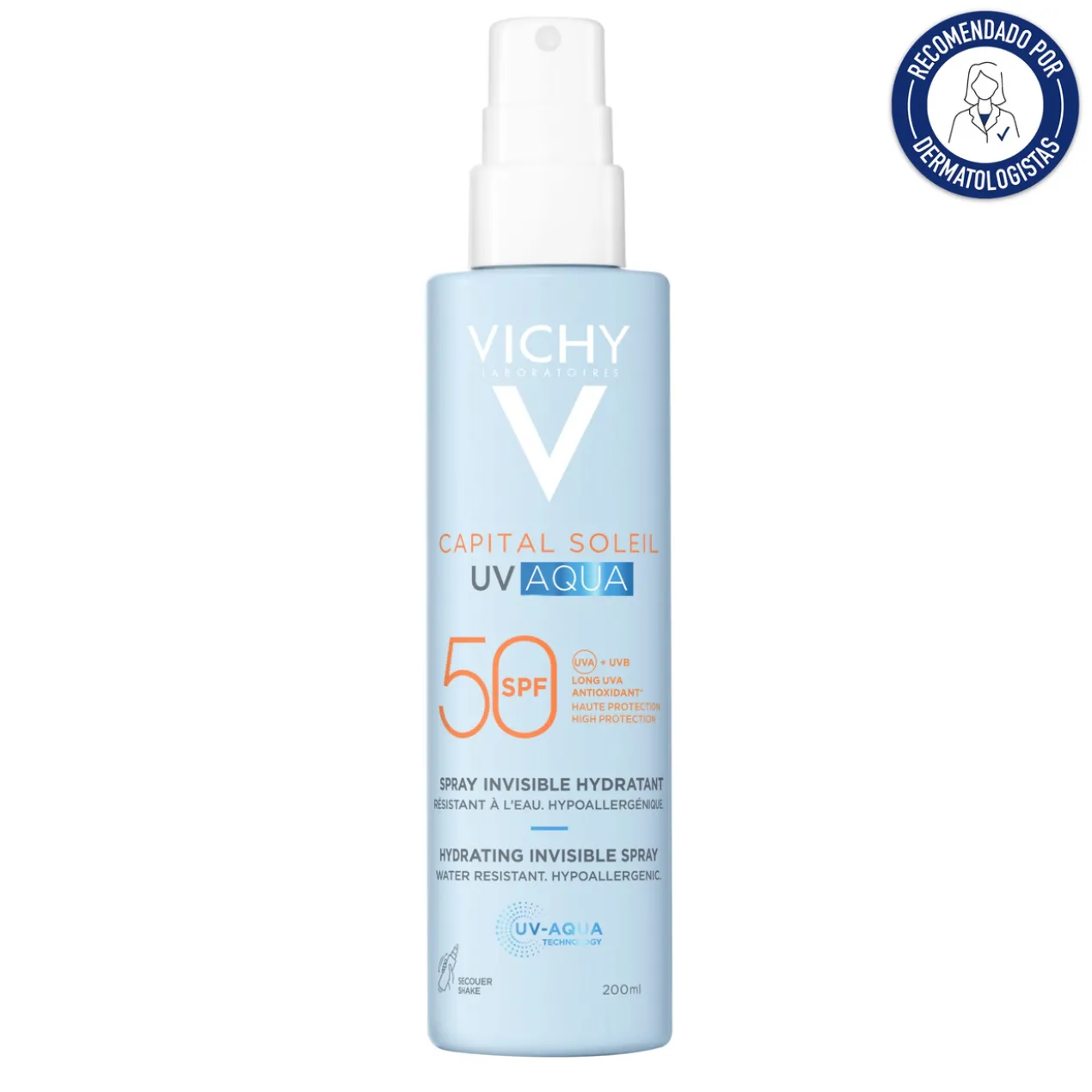 Capital Soleil UV Aqua Spray Hidratante Invisível SPF50