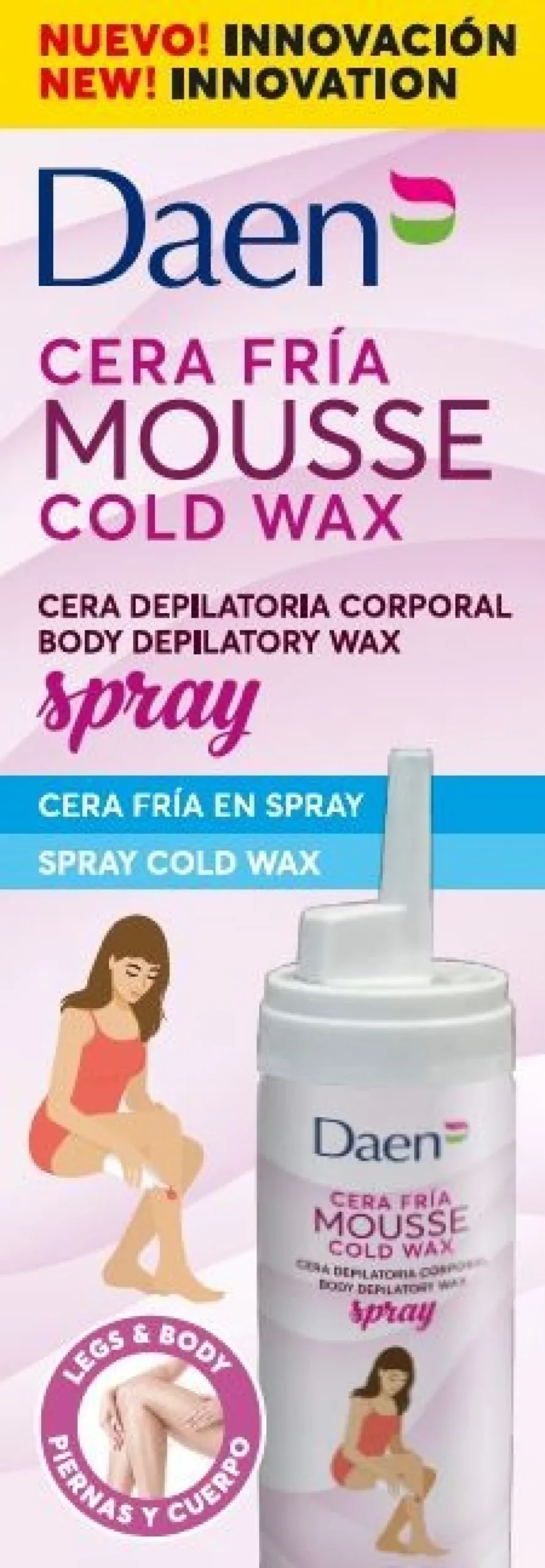 Cera Fria Mousse Cold Wax Cera Depilatória Corporal Spray