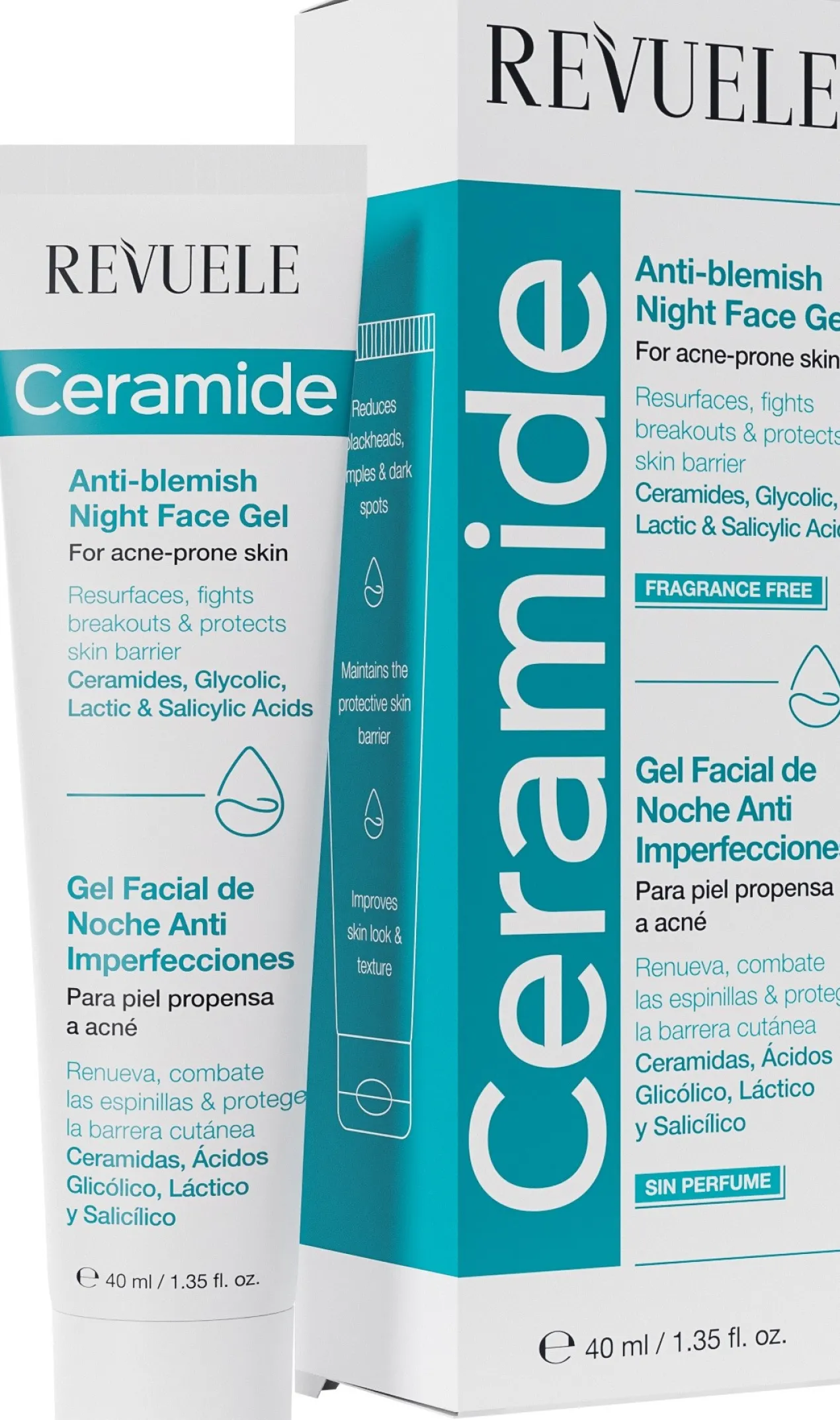 Ceramide Gel Facial de Noite Anti Imperfeições