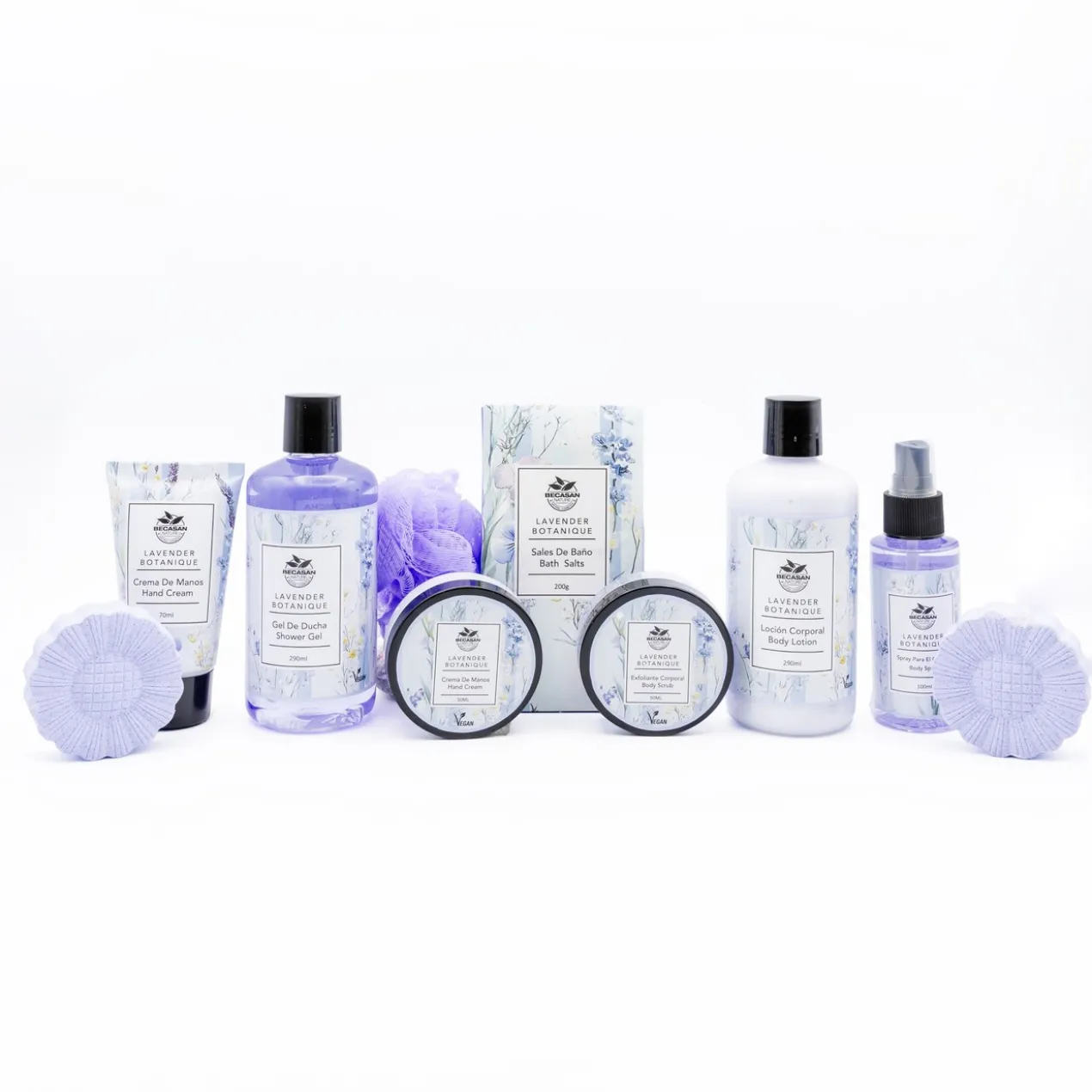 Cesto de Madeira Botanicals Lavanda